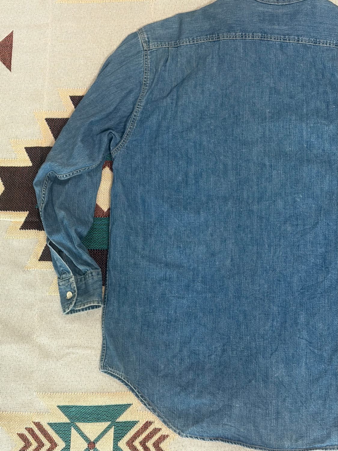 90~00s 랭글러 웨스턴 워크 데님 셔츠 상품이미지7