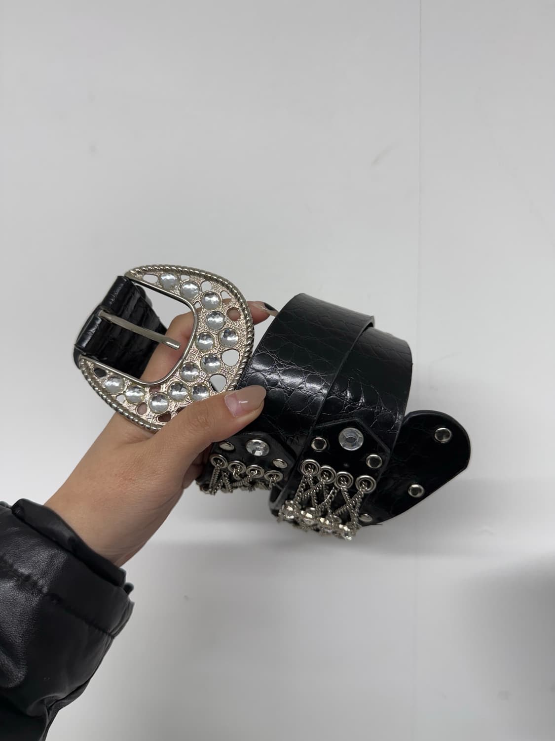 Punk mood detailed belt 상품이미지1