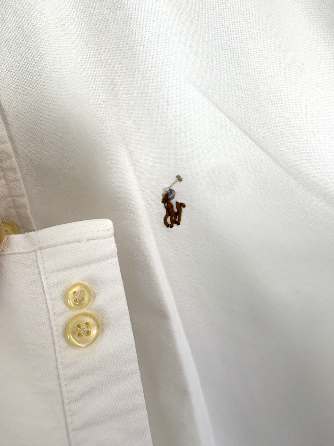 [L]POLO 화이트 여성 옥스포드 긴팔셔츠  상품이미지7