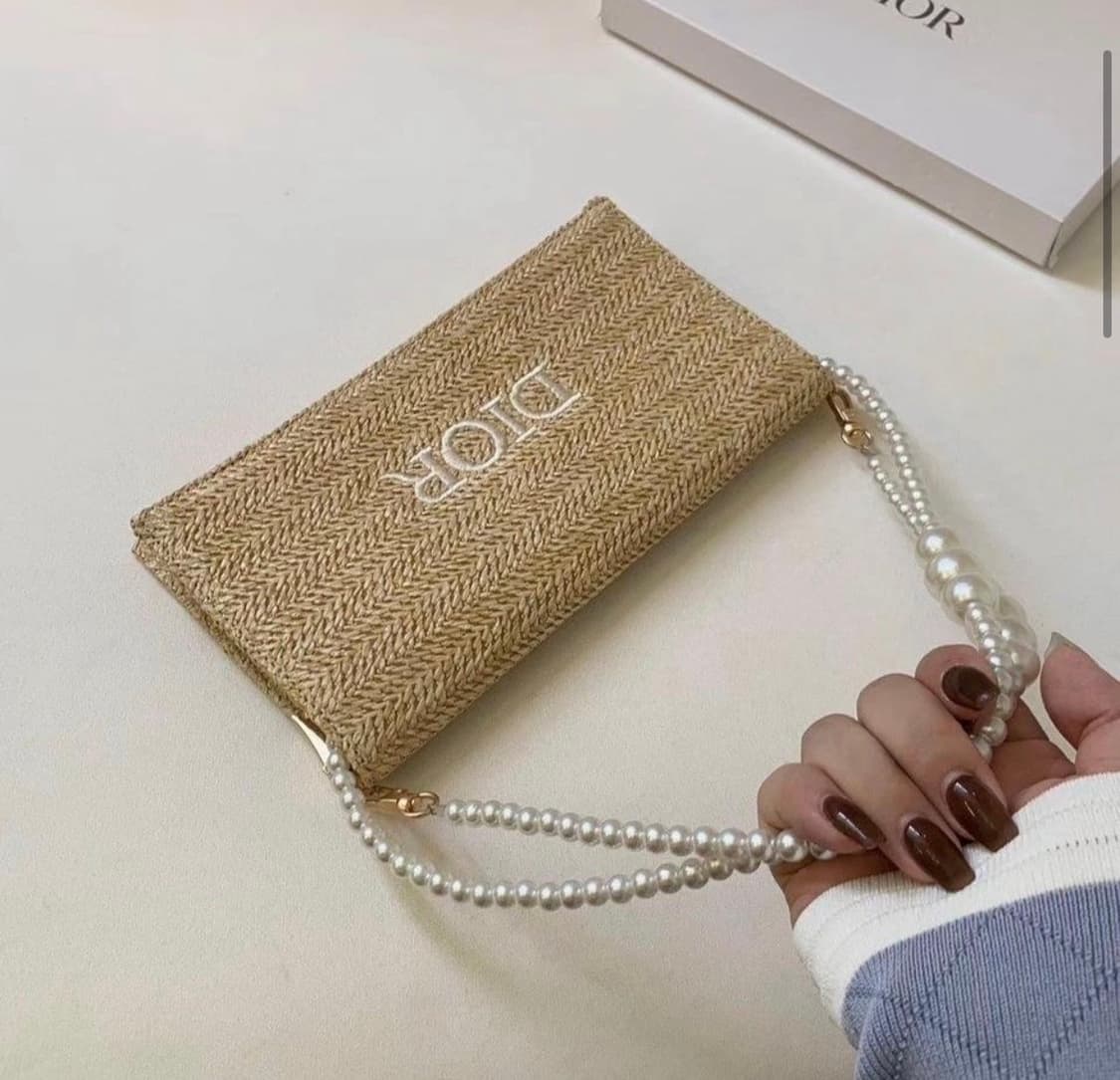 디올 라탄 클러치 진주 스트랩 크로스백 상품이미지4