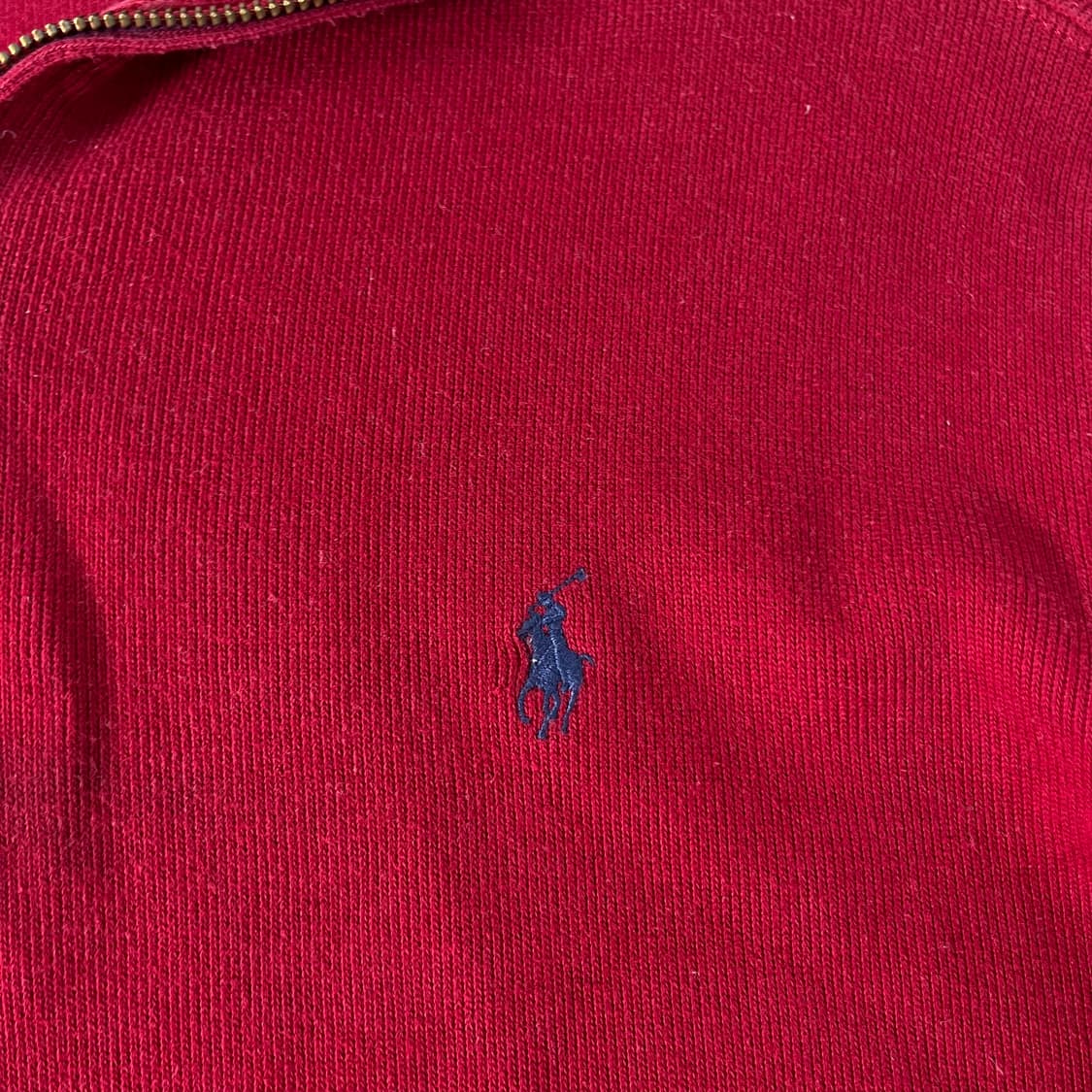 100 폴로랄프로렌 버건디 반집업 니트 상품이미지3