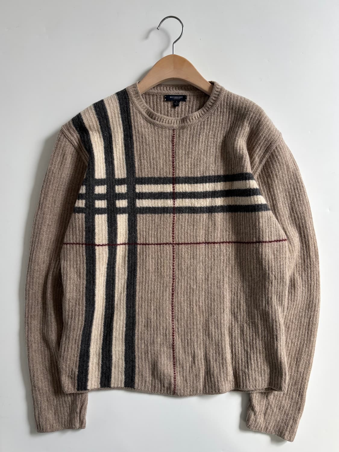 Burberry 버버리 클래식 체크 패턴 울 니트 상품이미지3