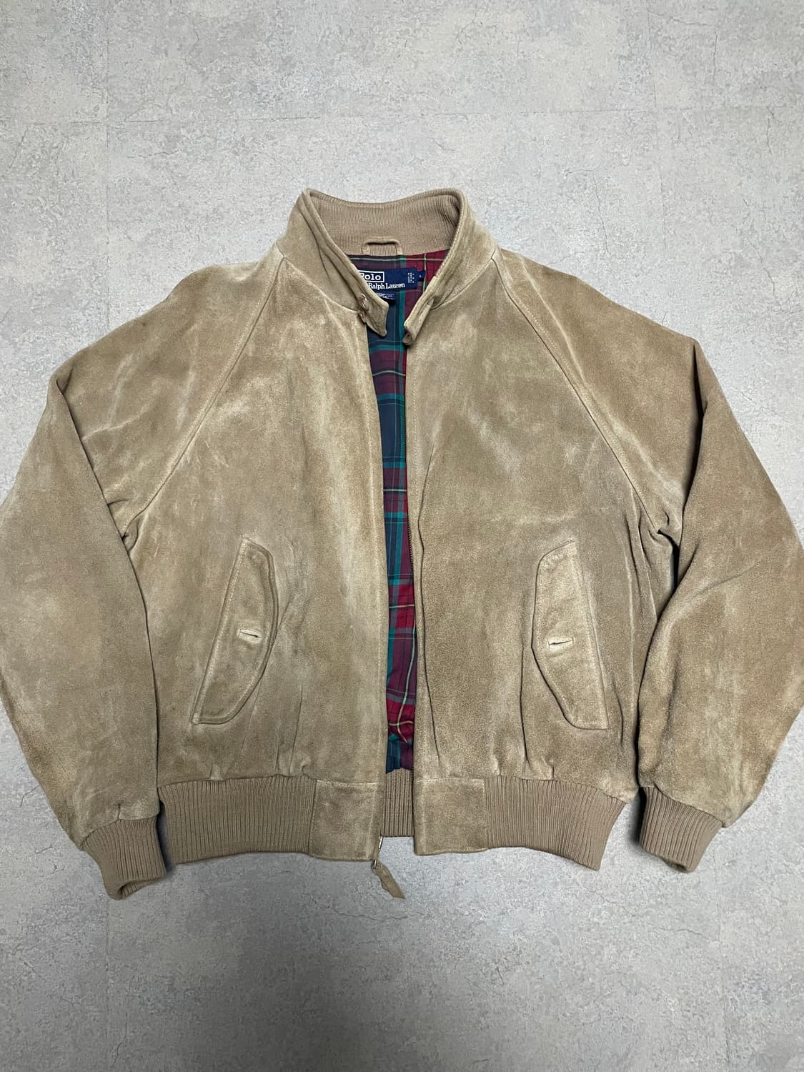 90s 폴로 스웨이드 해링턴 자켓 바라쿠타 G9 상품이미지1