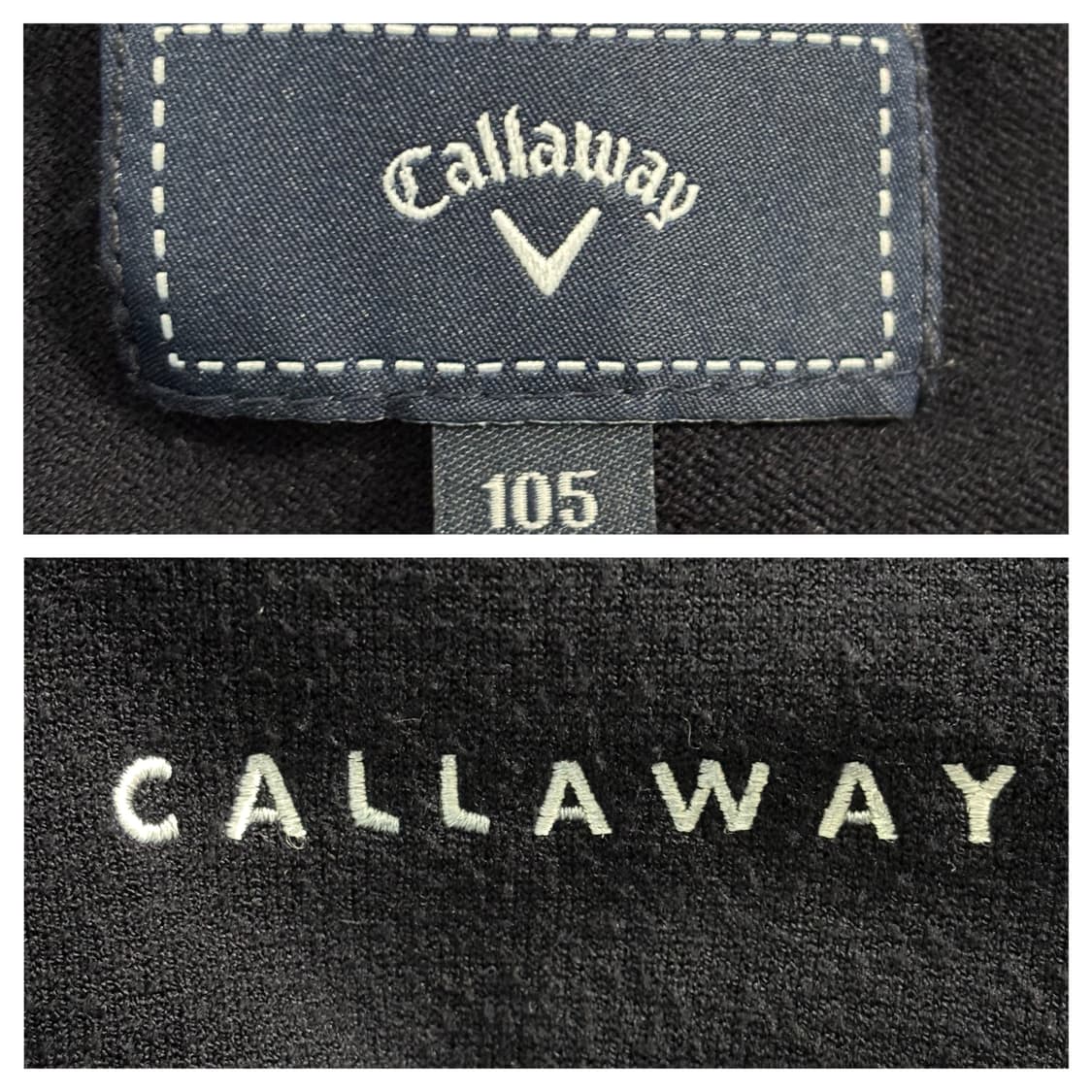 23FW)캘러웨이 골프 로고니트105/다크네이비 상품이미지5