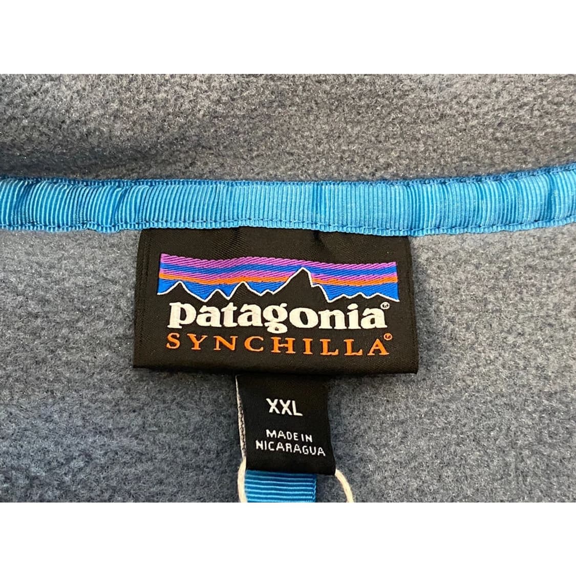 파타고니아 신칠라 스냅티 그레이블루 남2XL 빈티지 상품이미지6