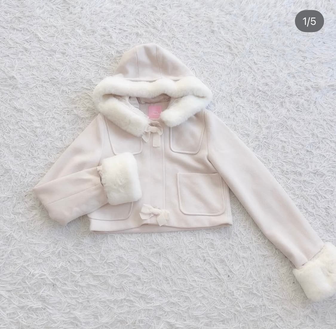 무드브릿지) 허니시나몬 숏자켓 (핑크 빈티지 코트) 상품이미지1