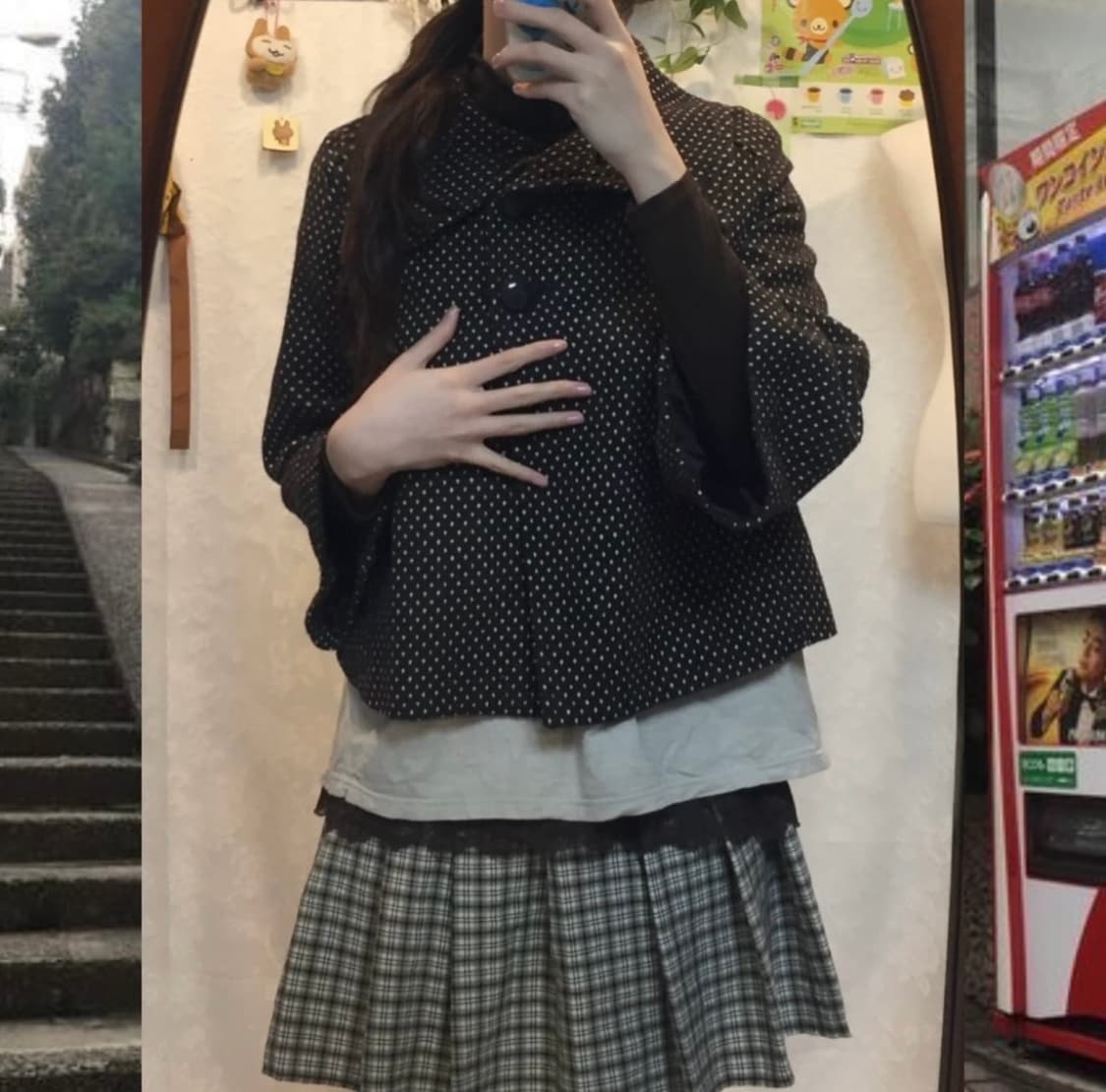 후유빈티지 초코도트 코디세트 상품이미지1