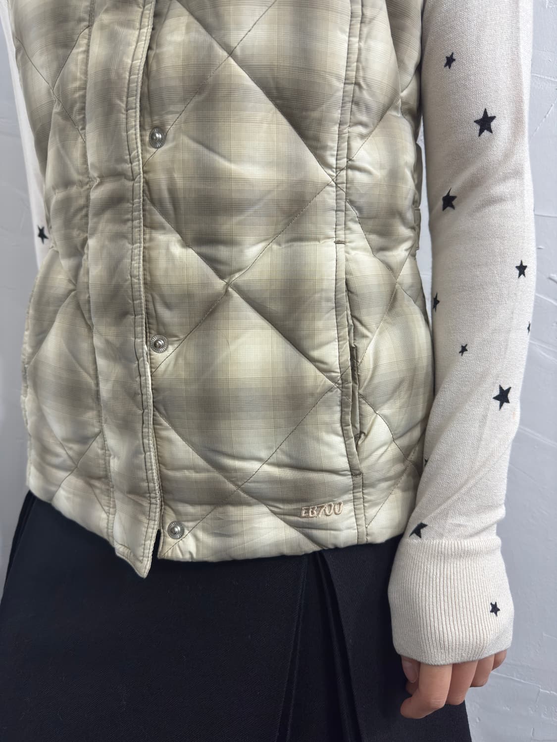 eddie bauer check vest padding 상품이미지3
