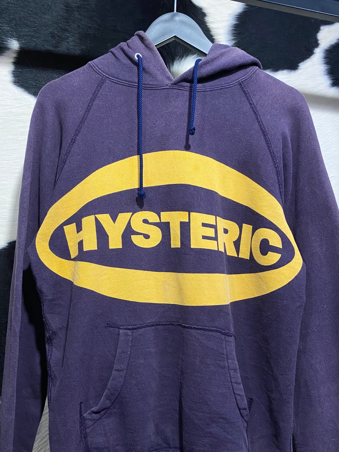 Hysteric Glamour 로고 프린팅 퍼플 후드티 상품이미지3