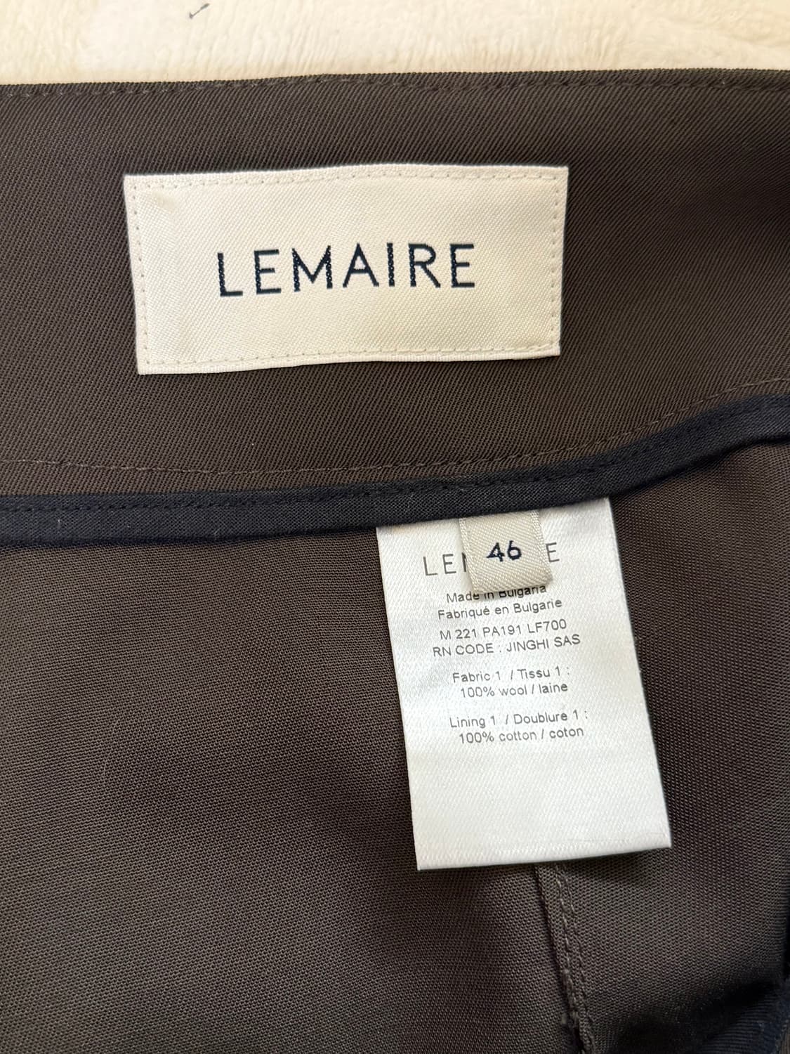 [46] 르메르 LOOSE PLEATED PANTS  상품이미지3