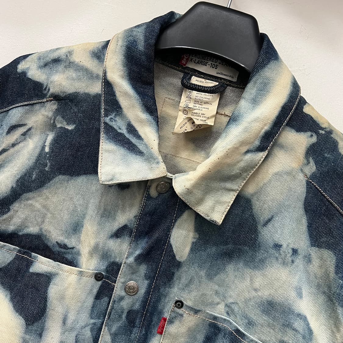 00s 리바이스 재팬 엔지니어드 트러커 데님 청자켓 XL 상품이미지3
