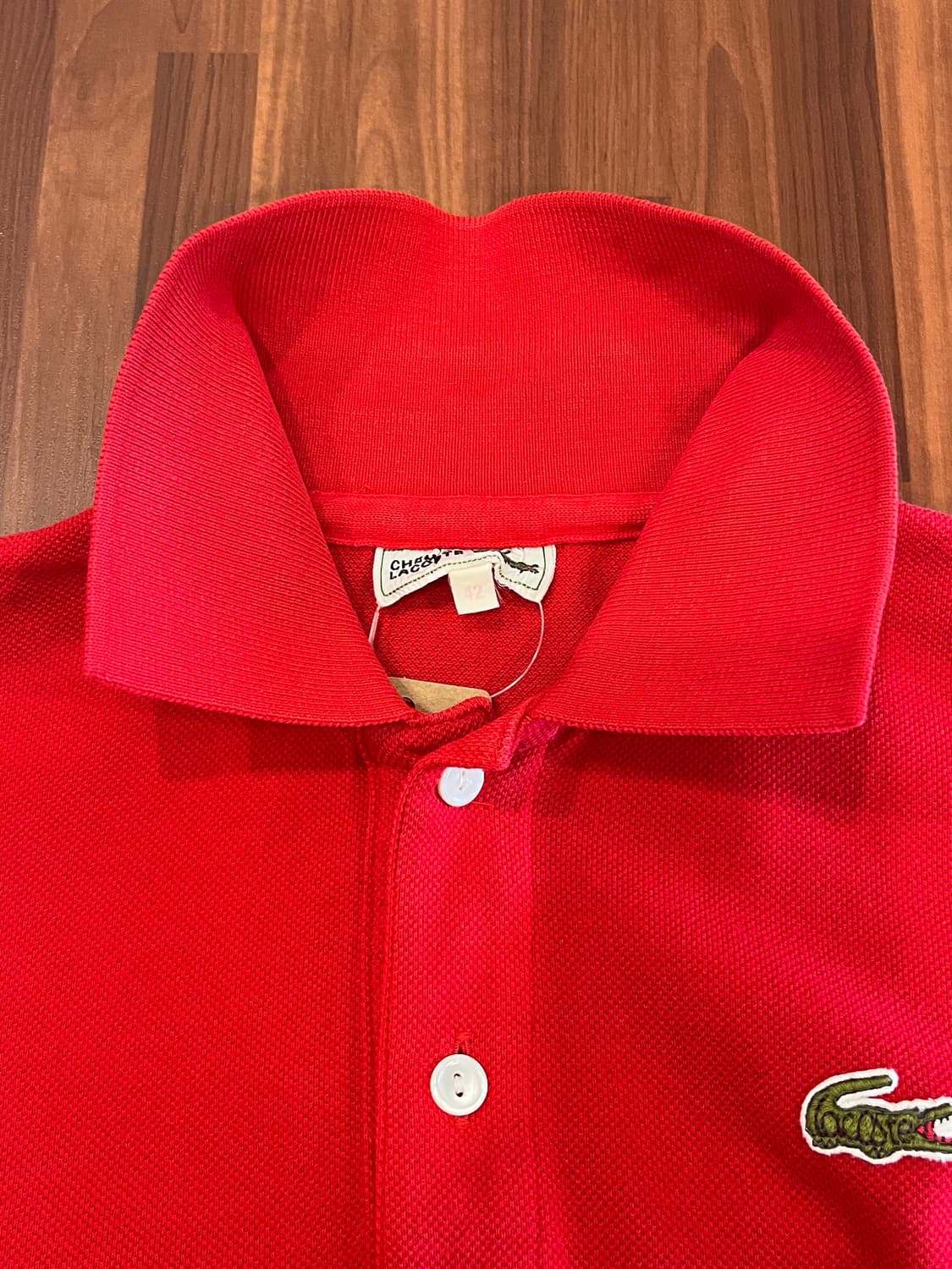 90s Lacoste 라코스테 카라티 pk 반팔 티셔츠 (red) 상품이미지5
