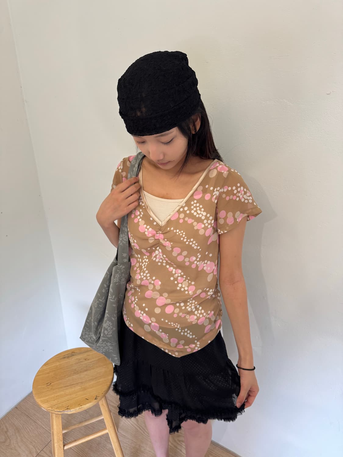 dot frill skirt 상품이미지7