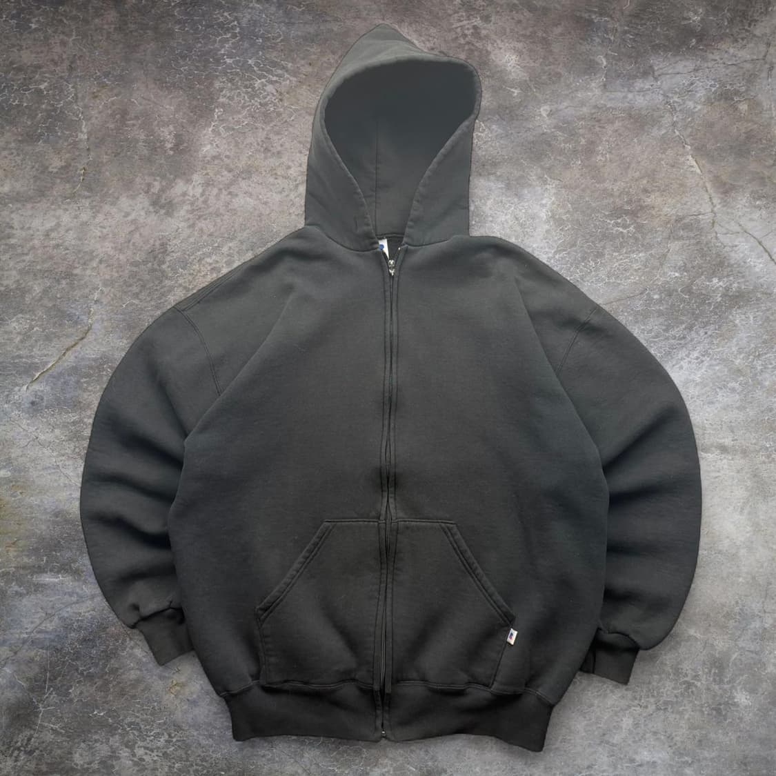 러셀 애슬레틱 스웻 후드집업 블랙 상품이미지1