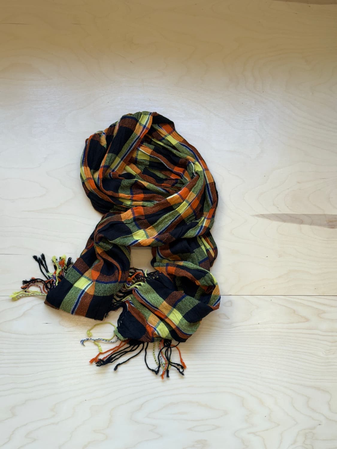 Autumn Glow Plaid Muffler 상품이미지1