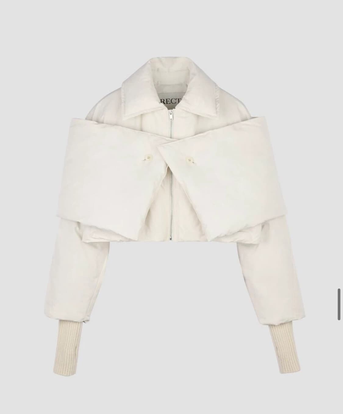 렉토 SHAWL DETAIL CROP DOWN JUMPER / S (1회 상품이미지1