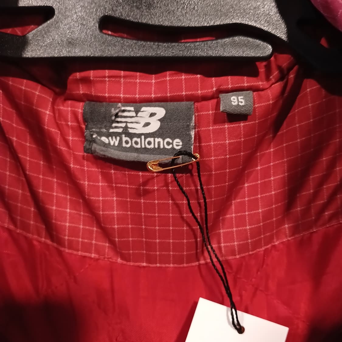 뉴발란스 레드 체크 경량패딩 상품이미지3