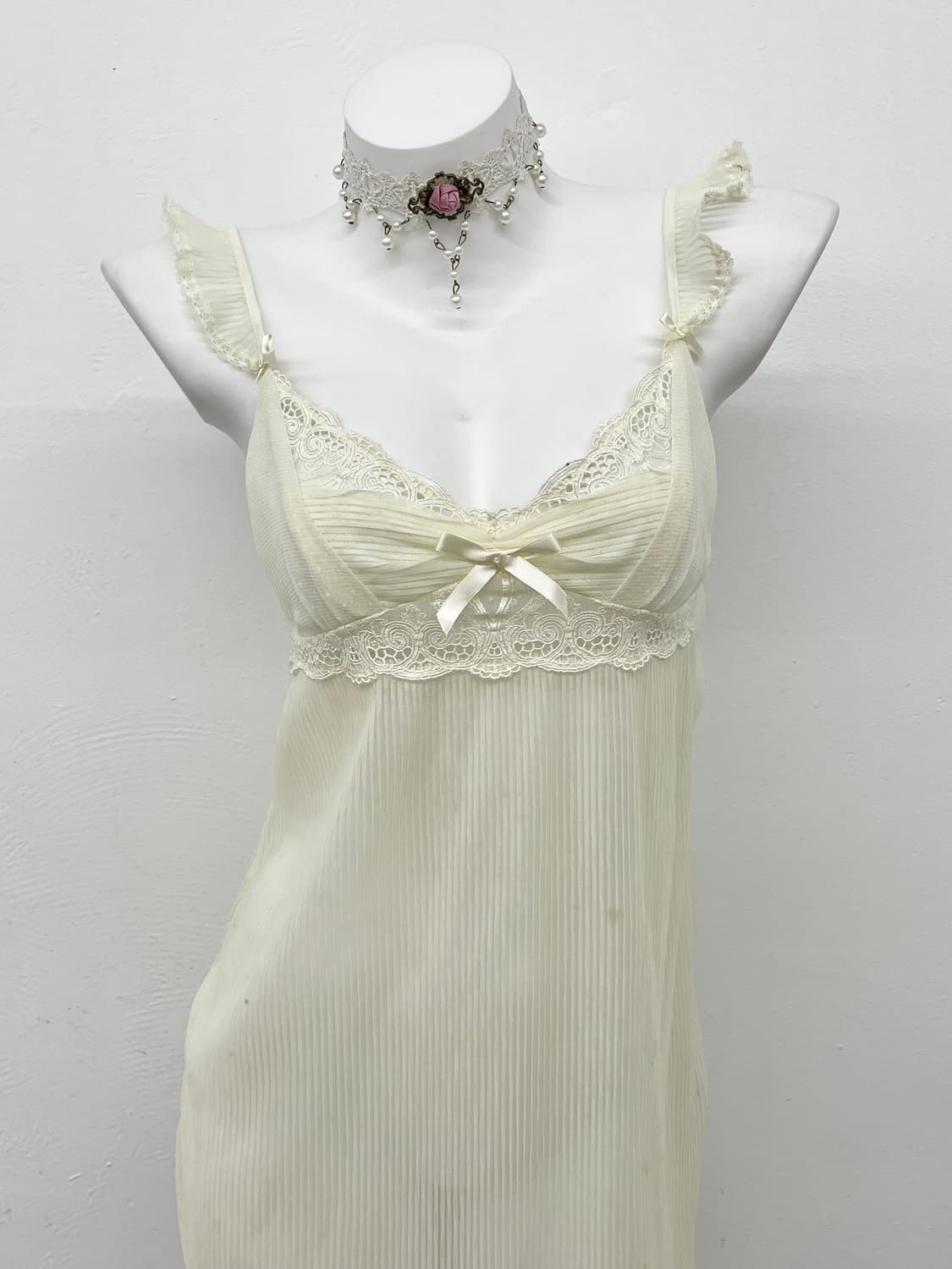 에블린 시어 레이스 슬립 상품이미지2