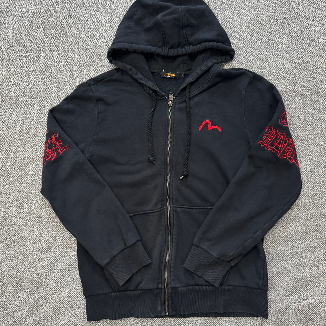 에비수 제팬 백로고 후드집업 상품이미지1