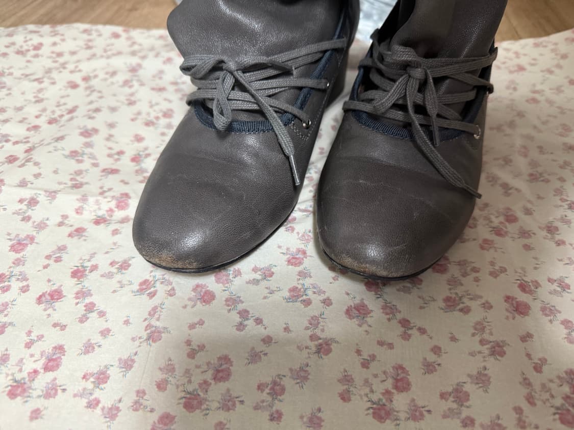 양가죽 그레이 롱부츠 상품이미지5