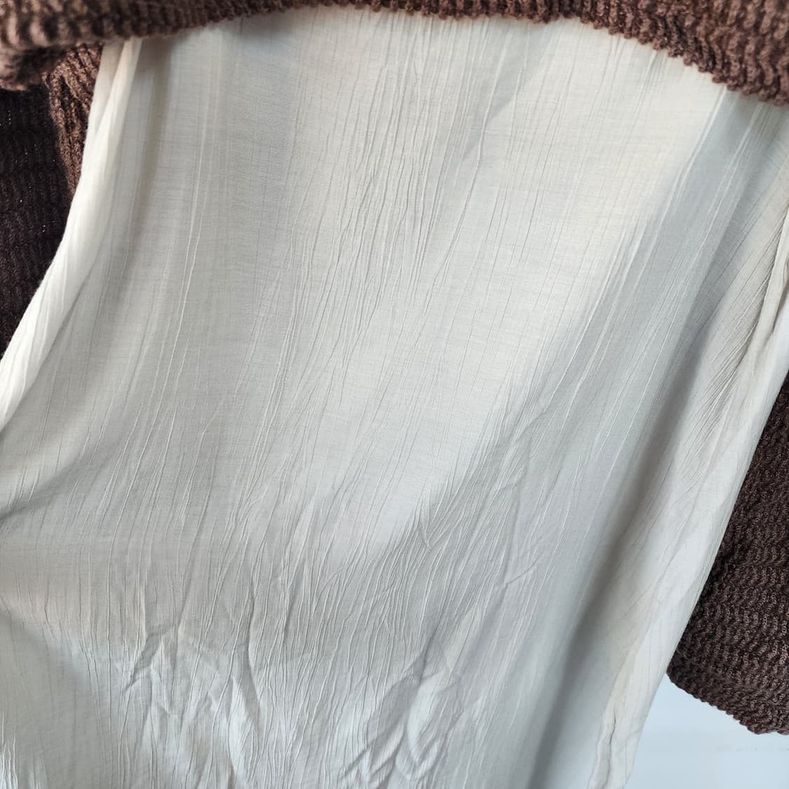 크롭 니트 가디건 롱 원피스 상품이미지4