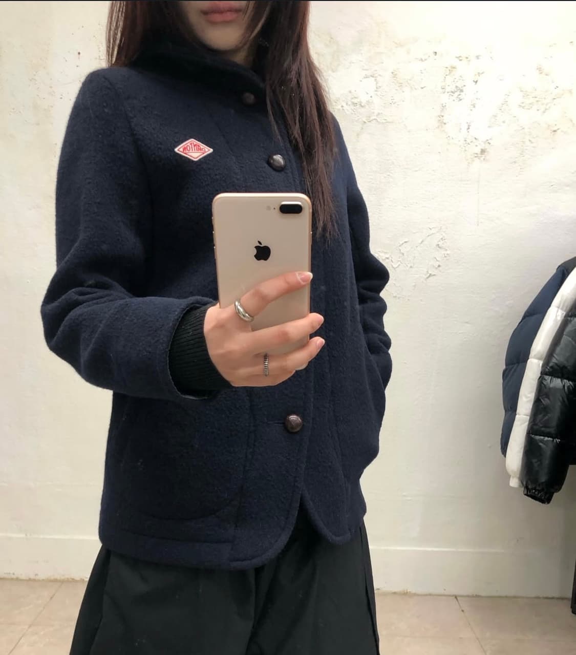 단톤 라운드칼라 코트 상품이미지1