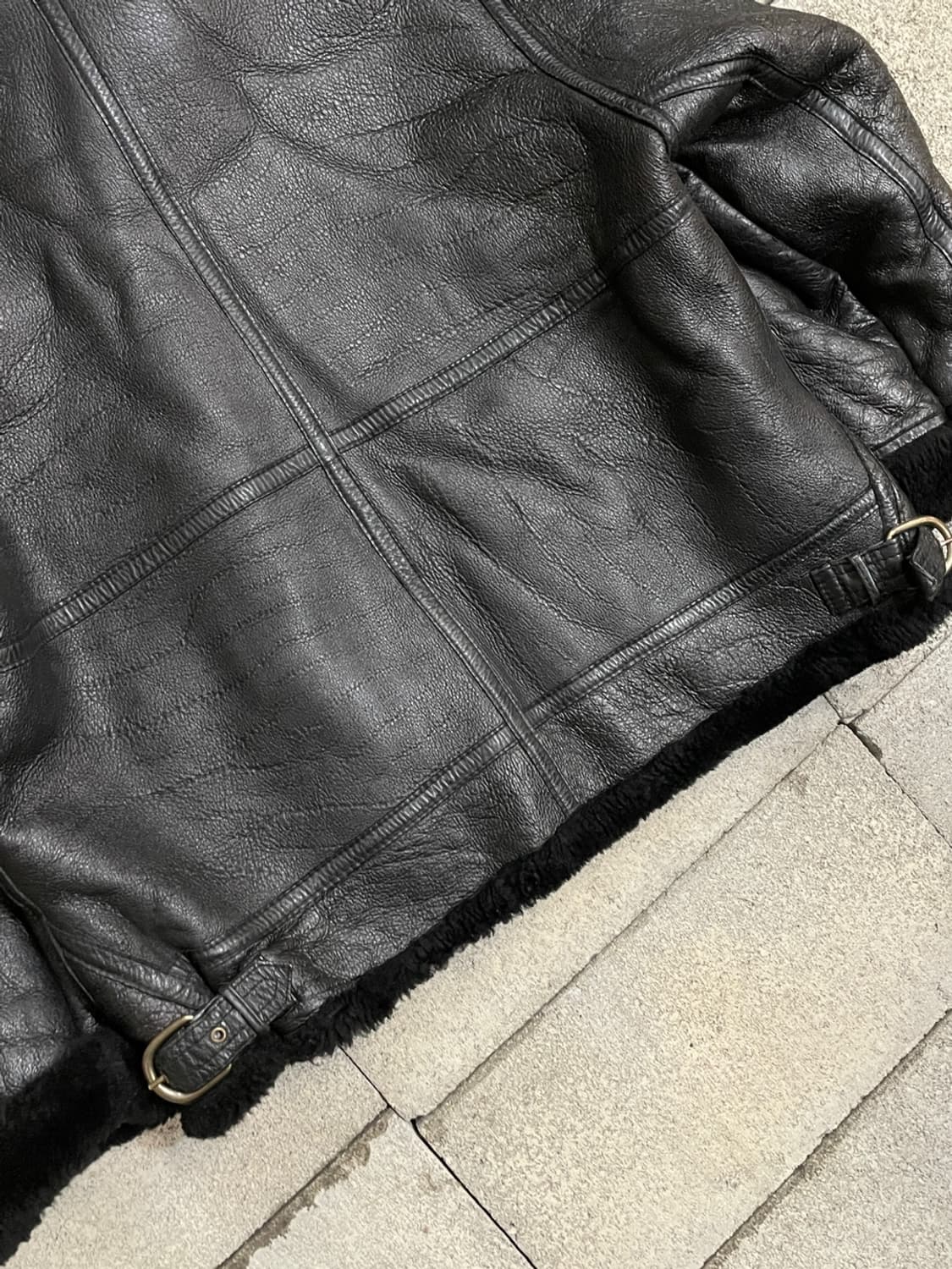 90’s 빈티지 B-3 양가죽 무스탕 가죽 자켓 상품이미지7