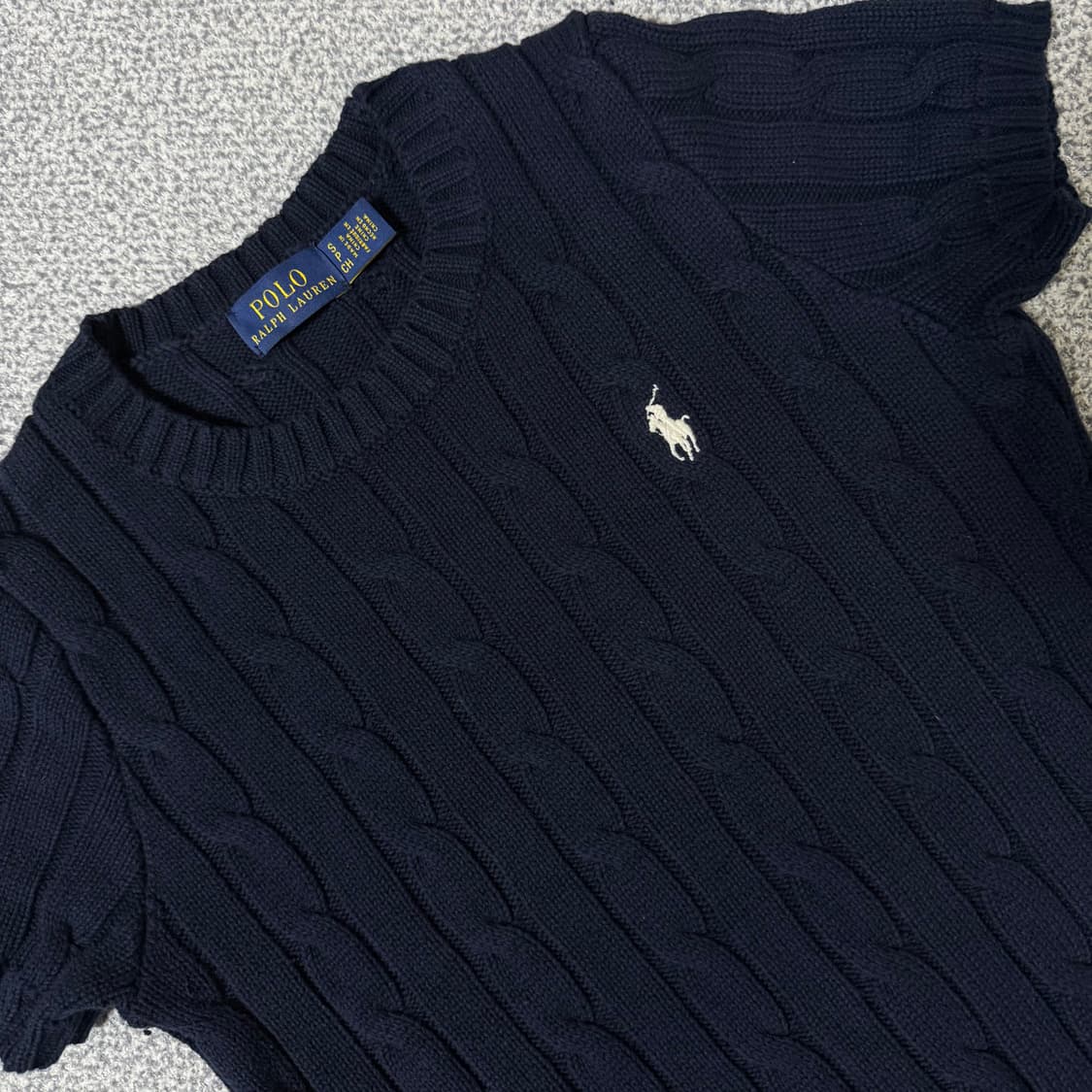 폴로 랄프로렌 꽈배기 니트 반팔 상품이미지2