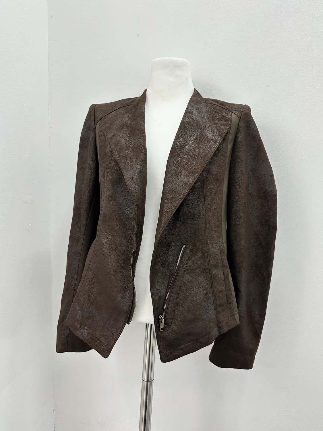 Olivia Lauren brown color blocked jacket 상품이미지10
