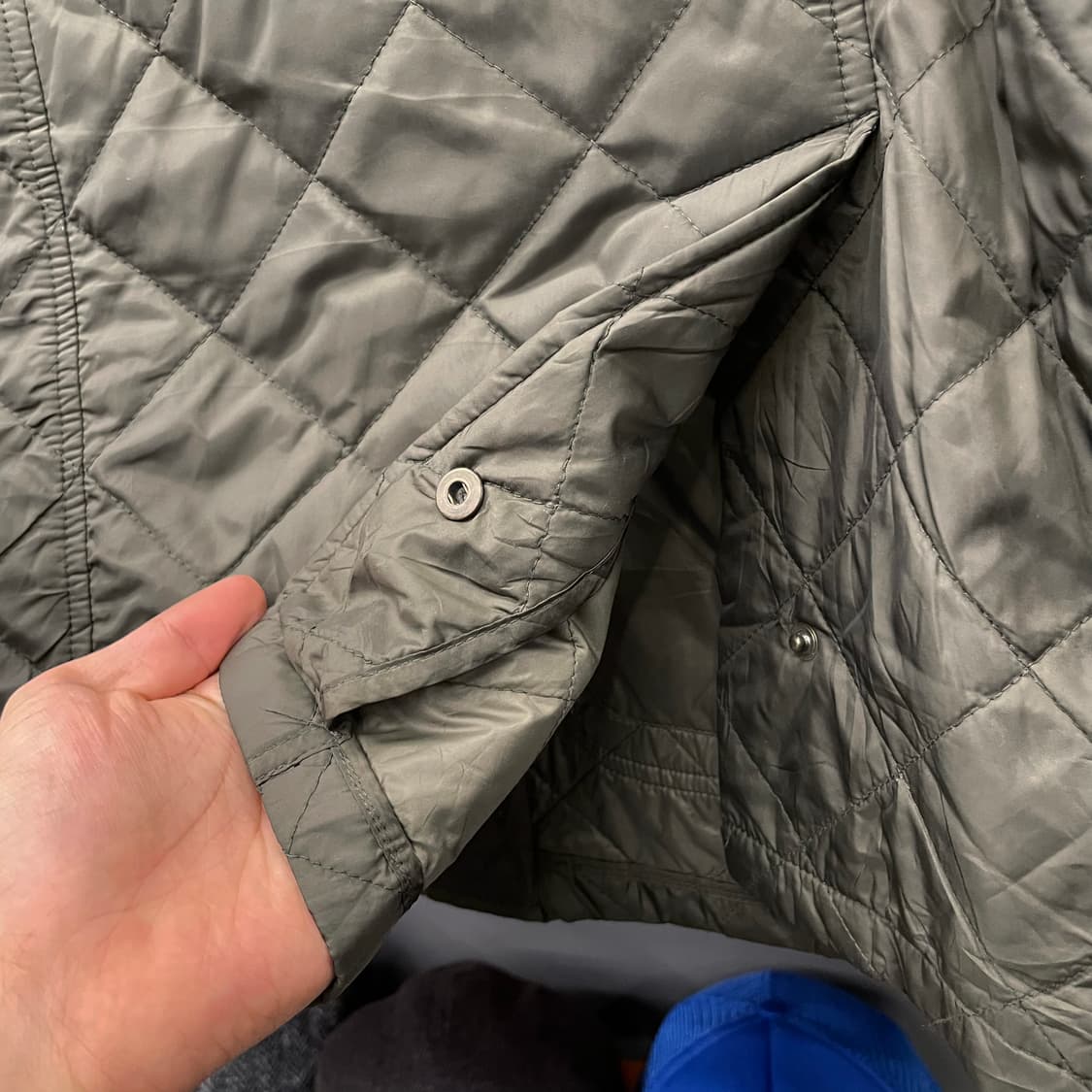 90s 폴로 랄프로렌 버클 넥 스웨이드 엘보 패치 퀼팅 자켓 컨트리 상품이미지5