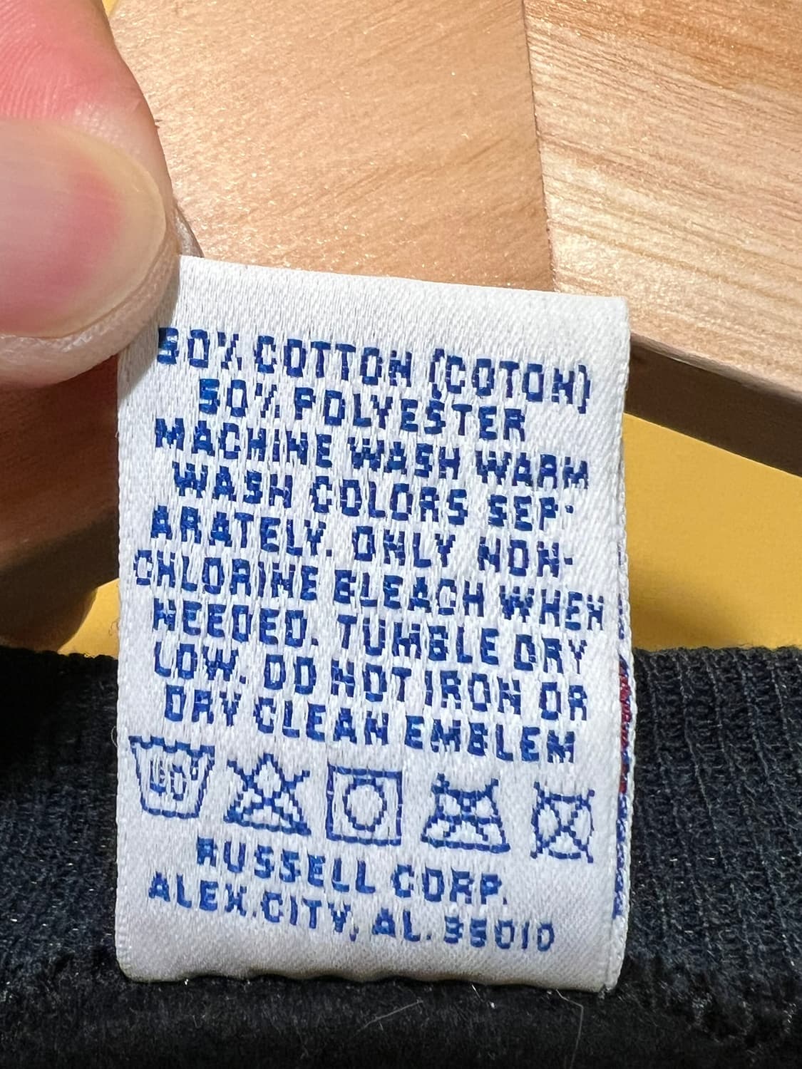 90's [L] 러셀 애슬레틱 USA 블랙 블랭크 USA 빈티지 맨투맨 상품이미지8