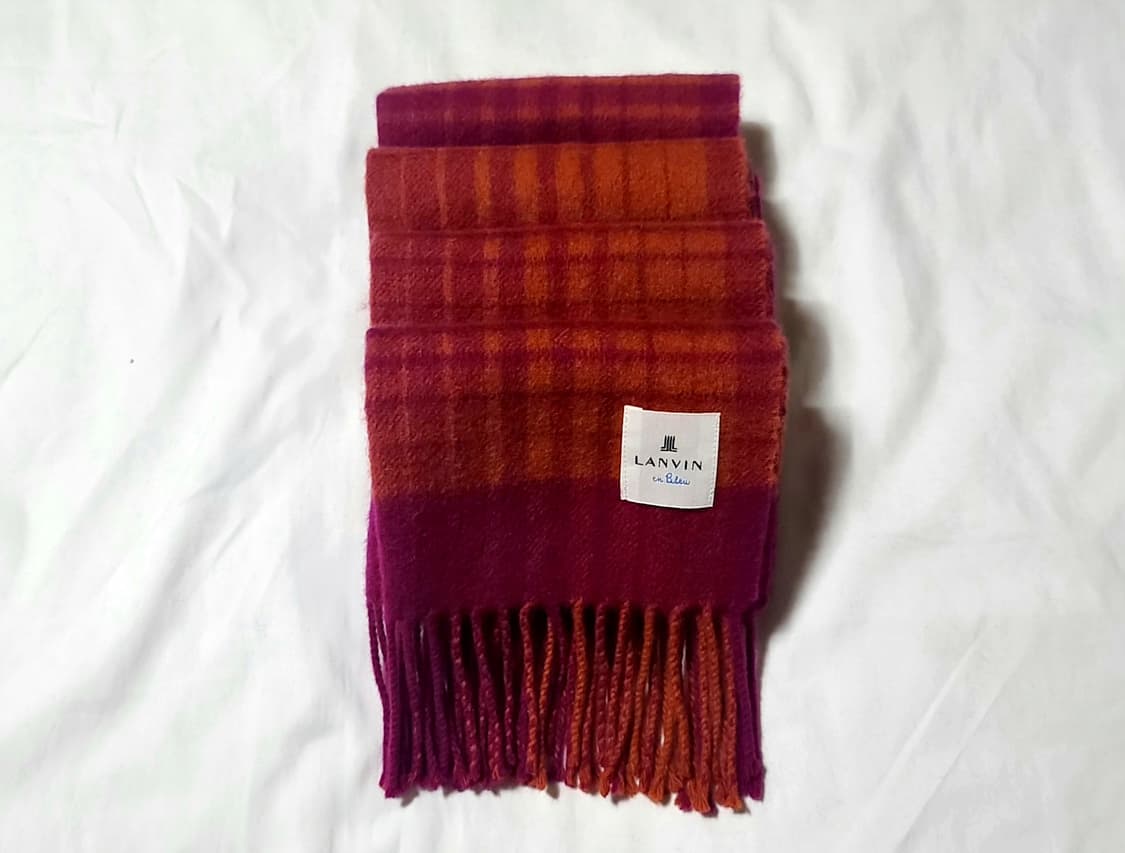 LANVIN 랑방 캐시미어 타탄체크 머플러 상품이미지3