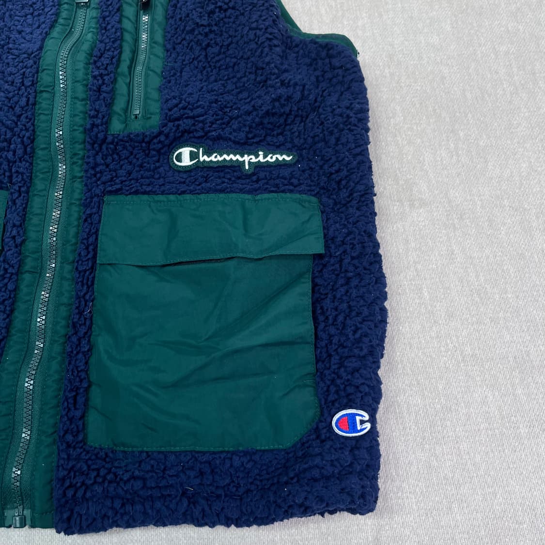 100 챔피온 양털 플리스 조끼 자켓 상품이미지2