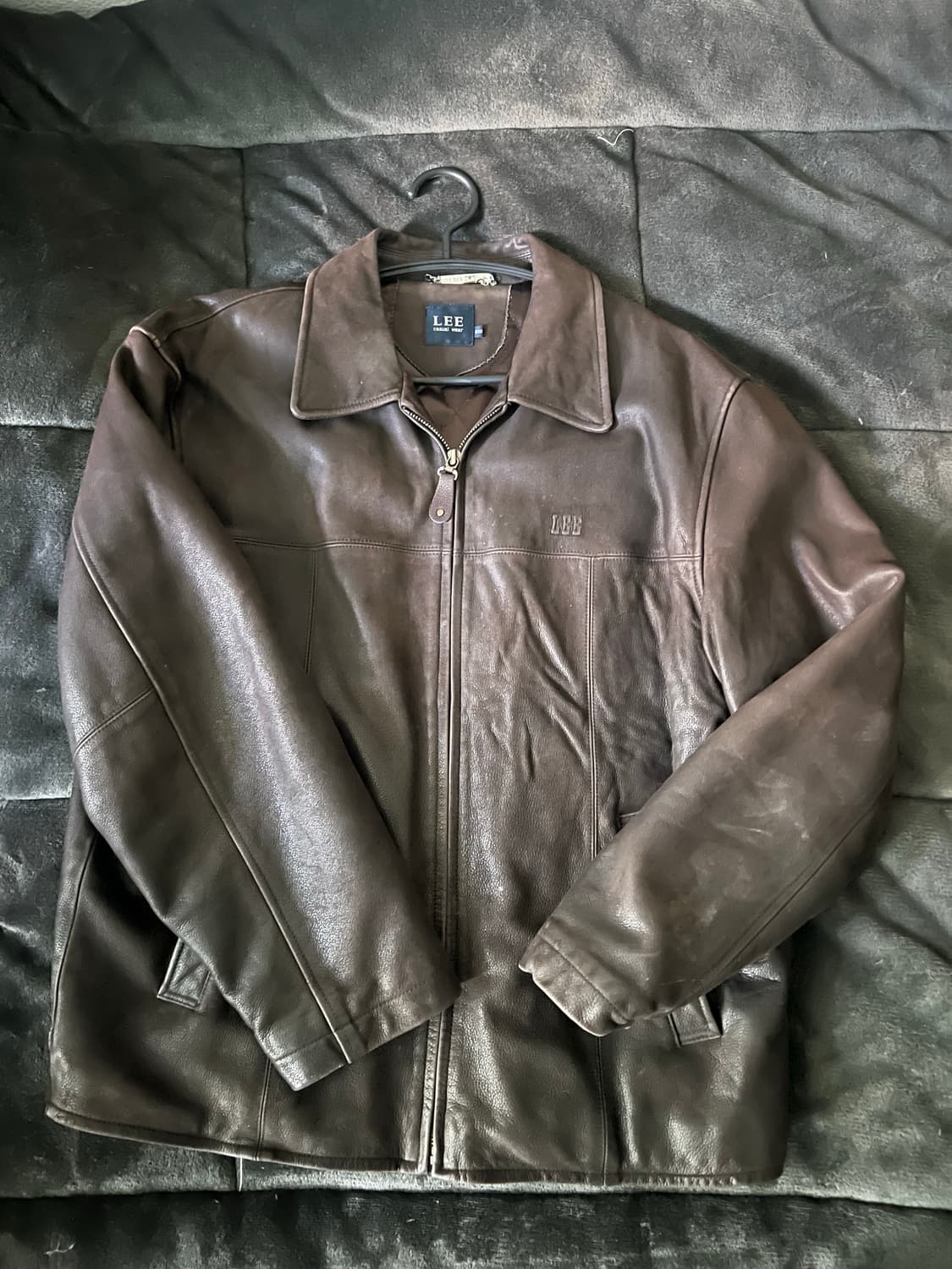 90s Lee 소가죽 레더자켓 Brown 상품이미지1