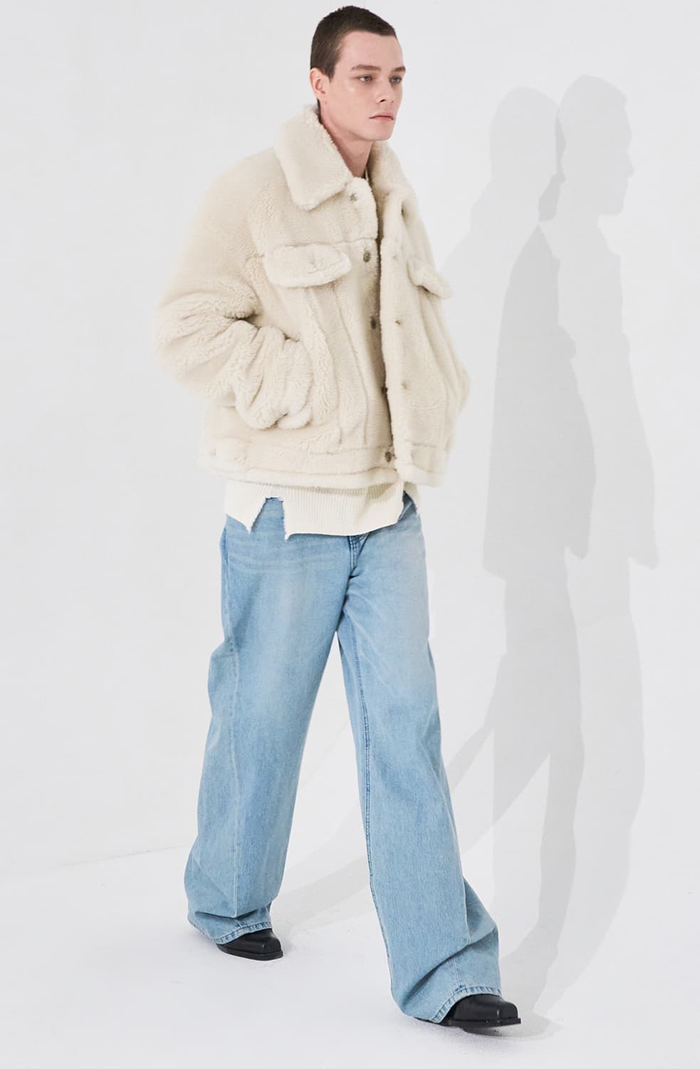 시스템옴므 23fw 파리컬렉션 울 블렌드 퍼 자켓 상품이미지3