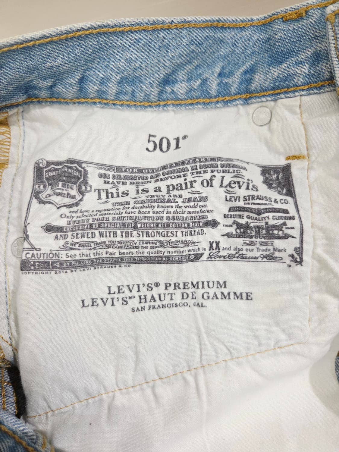 리바이스501 데님 반바지 컷오프_27 상품이미지7