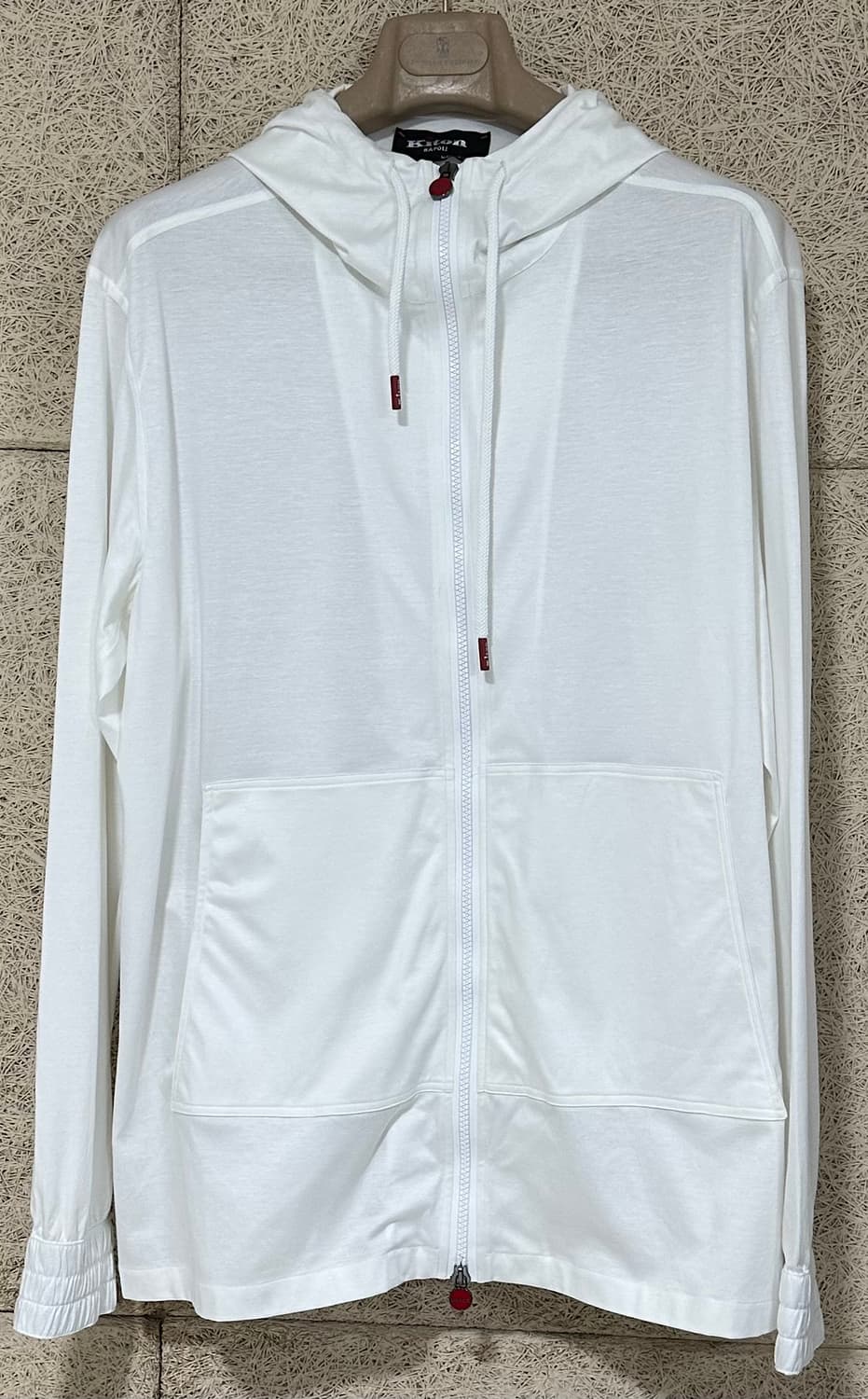 키톤 화이트 후드 집업 새상품 상품이미지2