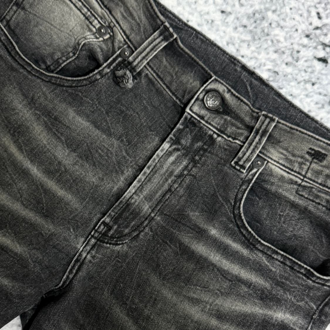 (국문탭) R13 스케이트 데님 그레이 30 상품이미지3