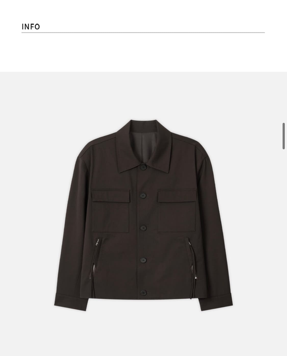 (새상품)(L) 드로우핏 도브 울 하이드 블루종 자켓 판매 상품이미지8