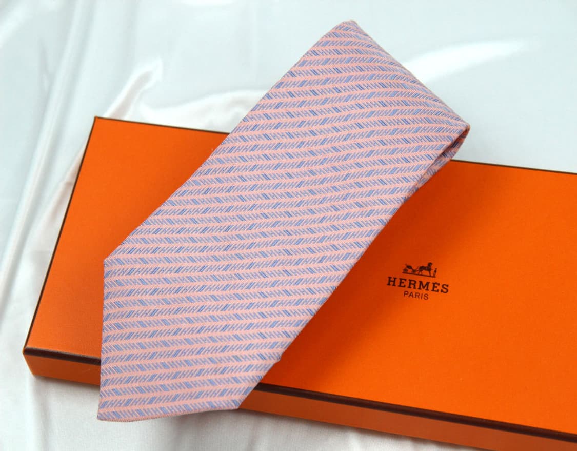  에르메스 9.1cm A+등급 H자수 남자 명품 넥타이 상품이미지1