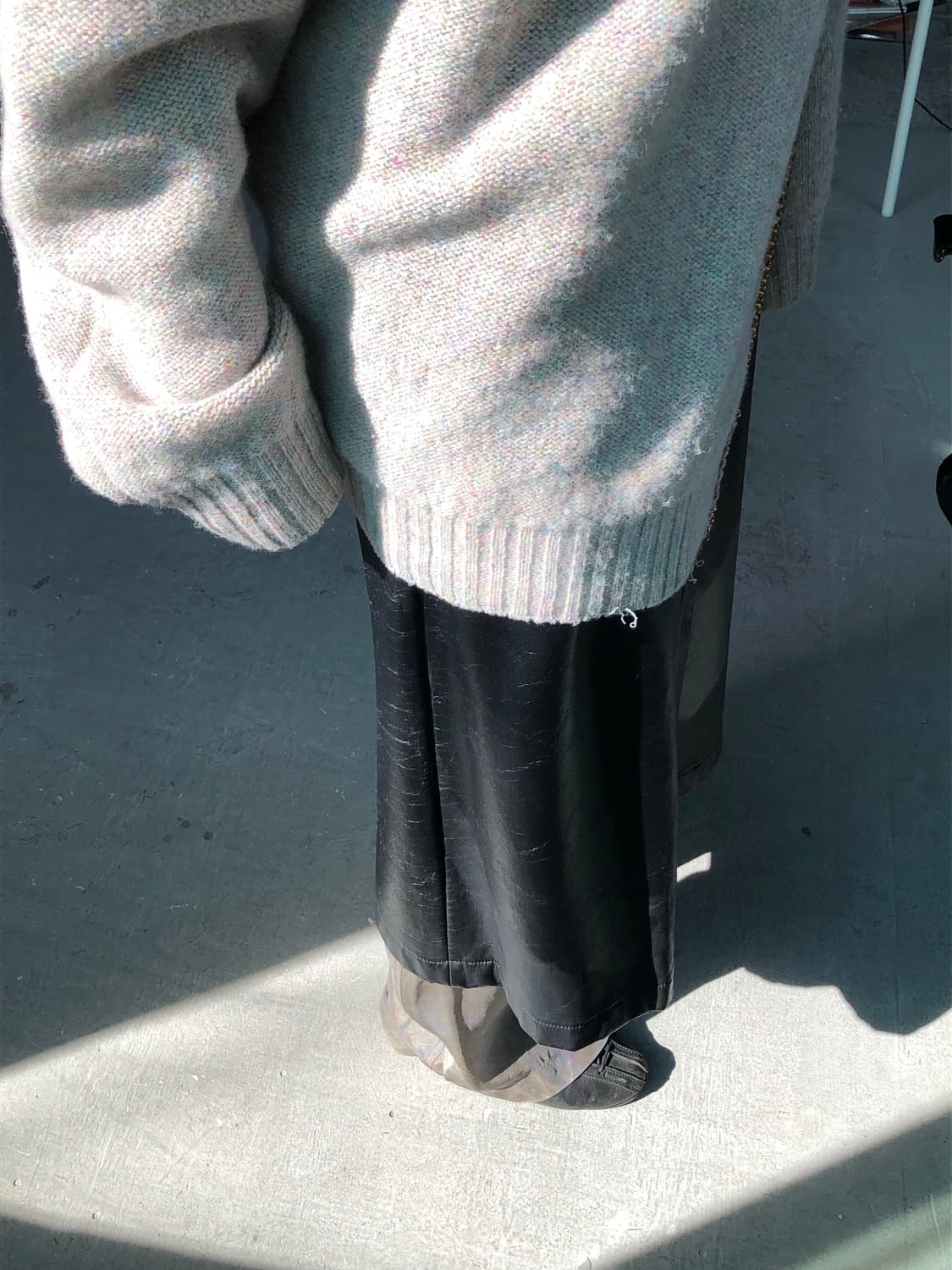 꼼데가르송 트리콧 1996AW 레이가와쿠보 레더 스커트 상품이미지1