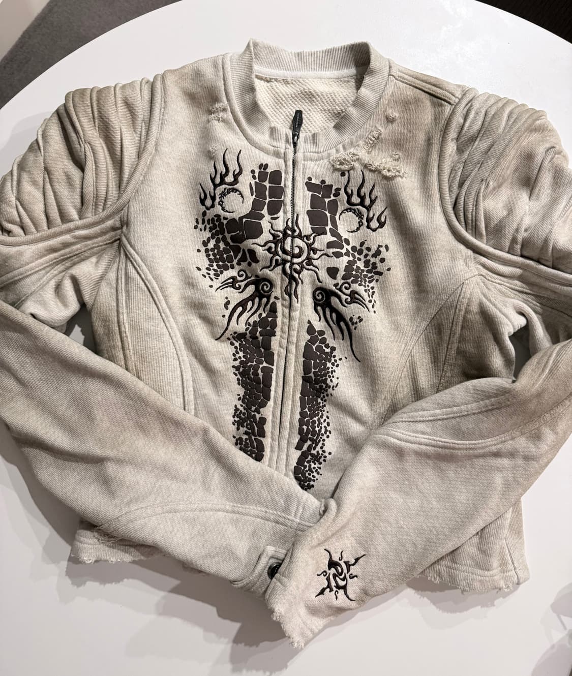 PERSONSOUL 크로커다일 슬림 크롭핏 자켓 상품이미지5