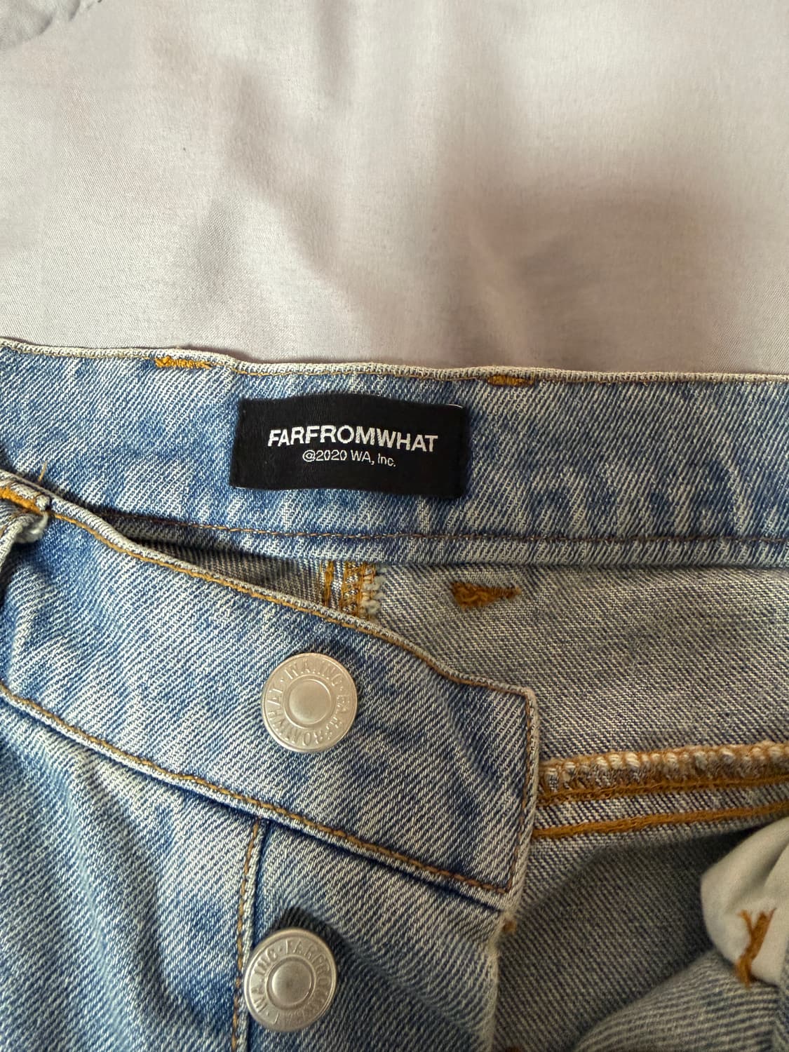 (2size) 파프롬왓 워시드 핀턱 진 상품이미지4