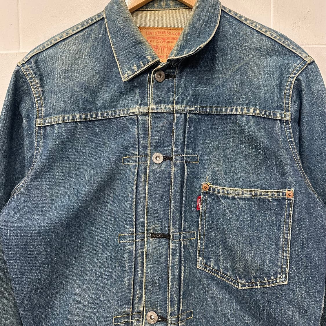 90‘s 리바이스 LVC type 1st 데님자켓 상품이미지2