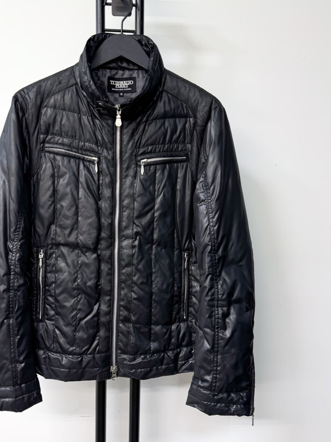 토네이도 마트 패디드 다운 바이커 자켓 상품이미지2