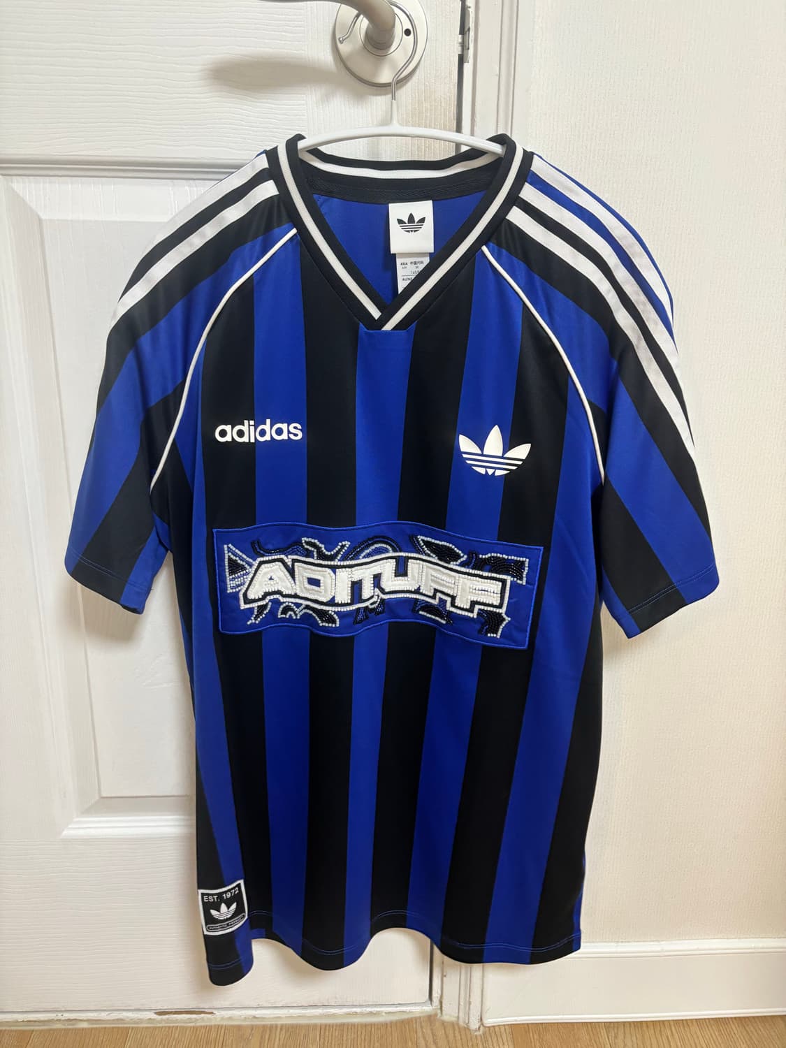 아디다스 유니폼 반팔티 블루 상품이미지1