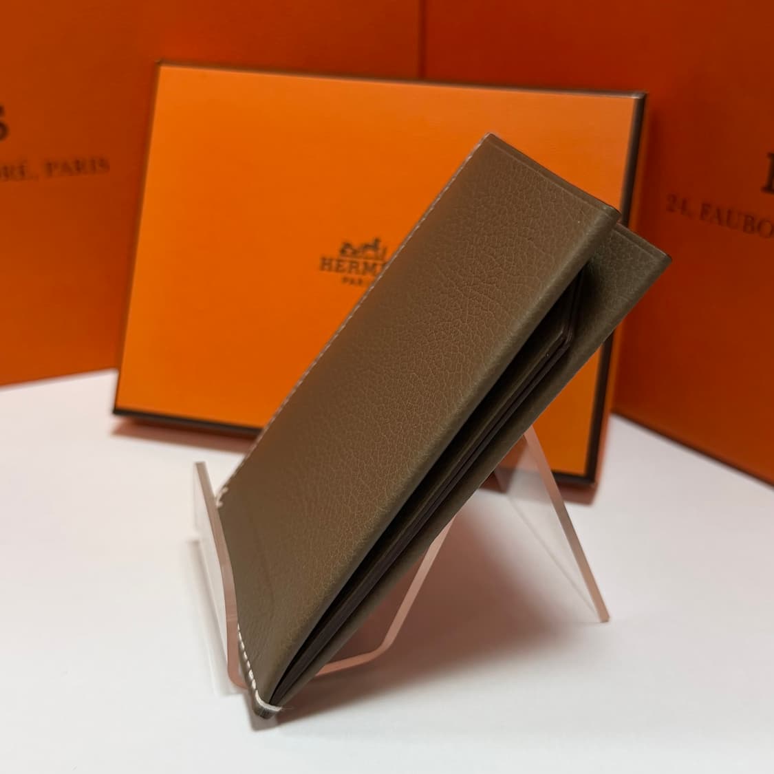 [미사용/OS] 에르메스 H 셀리에 에토프 카드 홀더 지갑 상품이미지8