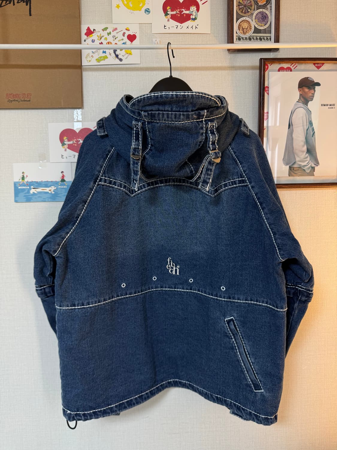 (새상품)트루릴리전 x 페치 세퍼레이트 후드 자켓 인디고 상품이미지3