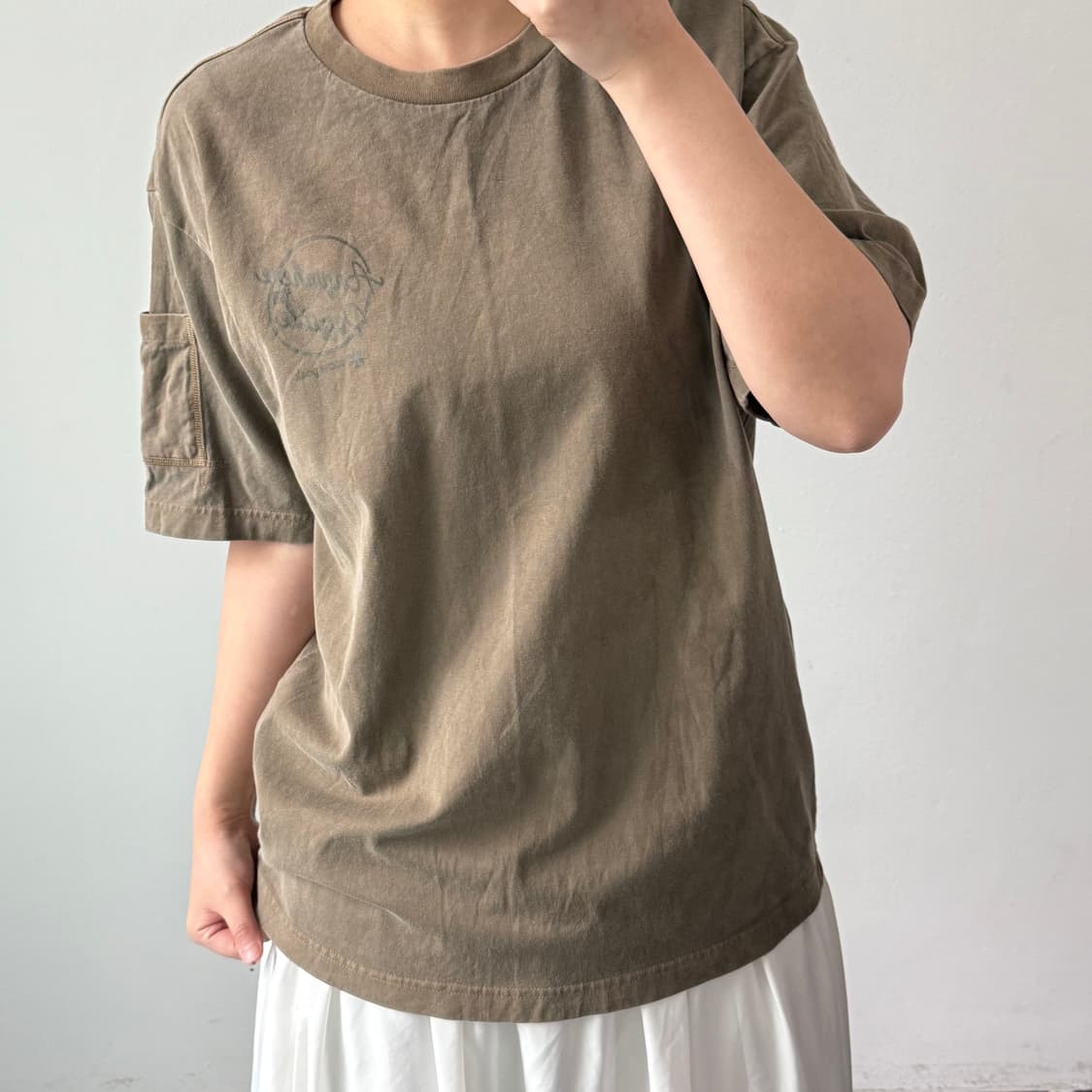 [L] 스노우피크 브라운카키 반팔티셔츠 상품이미지2