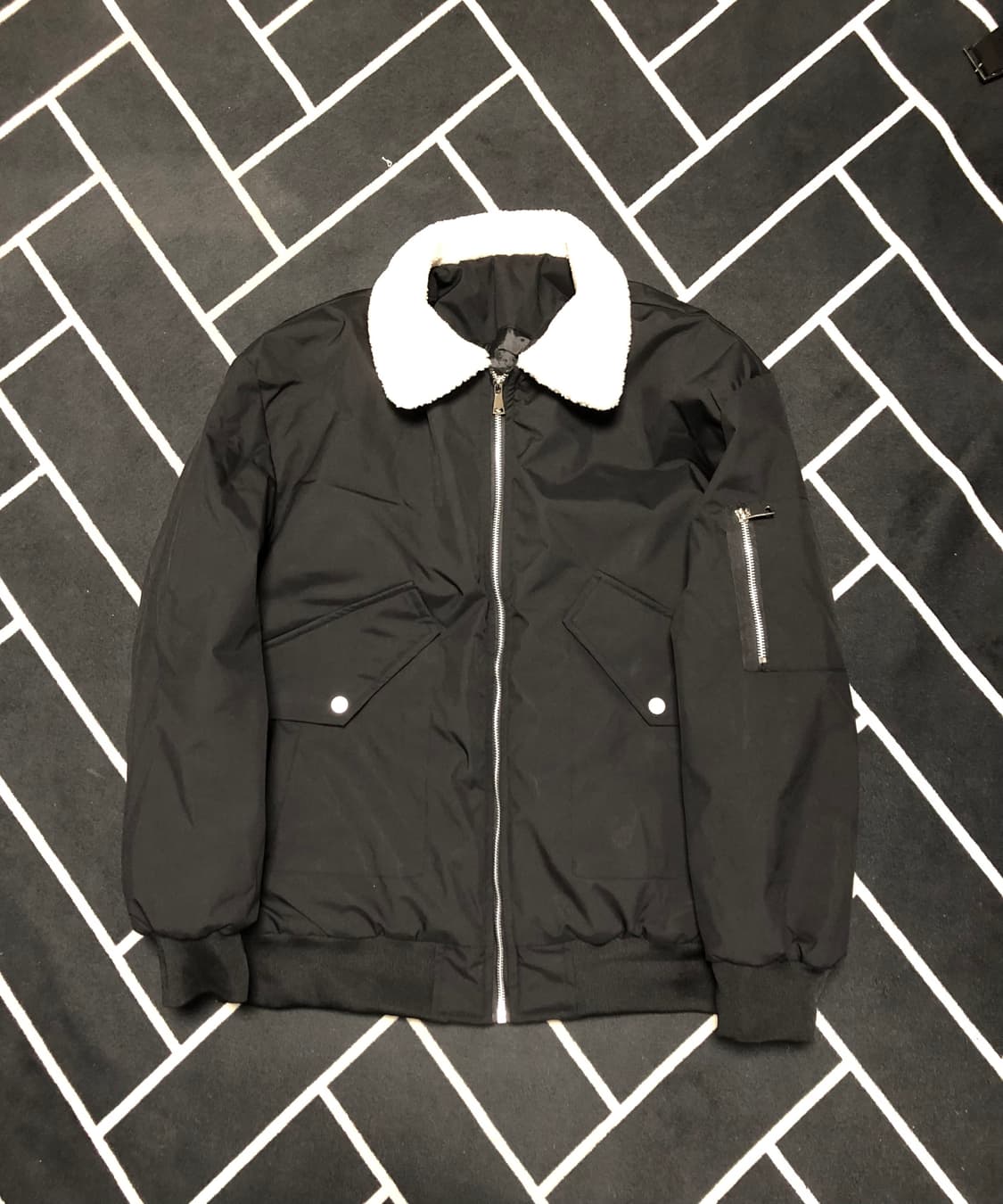 새제품초특가/편집샵 ma-1 퍼봄버패딩/준지우영미솔리드시스템몽클레어스톤 상품이미지7